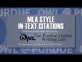 Understanding MLA In-text Citations