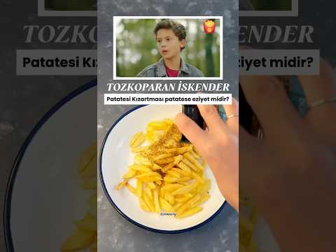 🎥TOZKOPARAN İSKENDER-Patates Kızartması patatese eziyet midir?🍟  #tozkoparaniskender #caganefeak