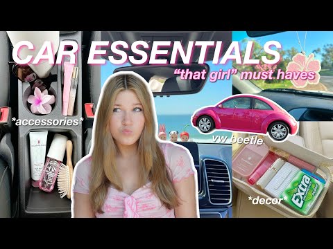 THAT GIRL CAR ESSENTIALS!! (accessories, self care, decor etc)