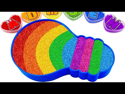 ASMR Slime Video l How To Make Rainbow Light Bulb Bathtub With Glitter Slime | Best Of Yo Yo Idea