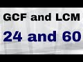 Finding LCM and GCF Concepts