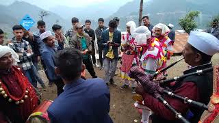 ढोल और नगाड़े के संग छोलिया डांस 👌|| उत्तराखंड संस्कृति || भनार गांव || Koranga King ||