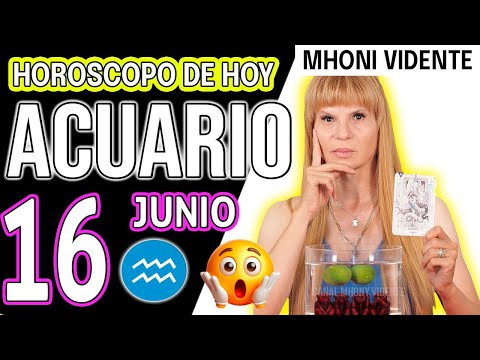 ACUARIO ♒ 😮VIENE ALGO MUY BUENO💥ME DEJÓ MUDA 🤐🤦‍♀️🔮– Horóscopo HOROSCOPO De Hoy 16 De JUNIO 2025
