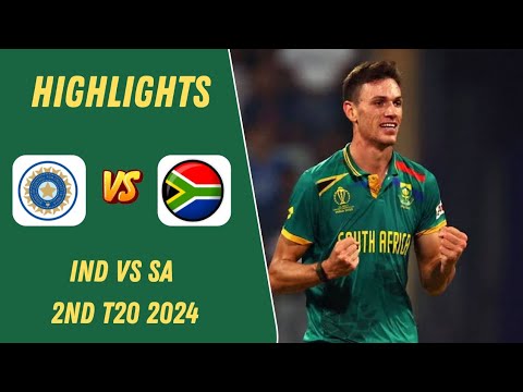 India vs South Africa 2nd T20 Highlights 2024 | Ind vs SA