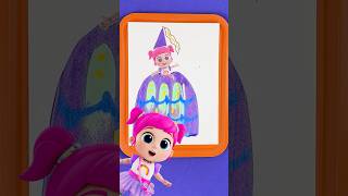 Fancy Dress Paint PRINCESS! 👩‍🎨 Little Angel DIY Craft Videos #shorts #diy