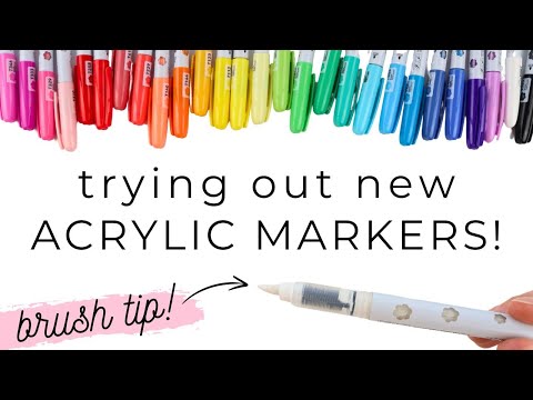 *New!* Arrtx Acrylic Brush Markers Review | How To Handletter