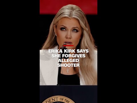 Kirk's widow says she forgives alleged shooter