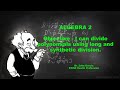 Dividing Polynomials: Long Division and Synthetic Methods