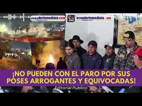 ¡NO PUEDEN CON EL PARO POR SUS POSES ARROGANTES Y EQUIVOCADAS!