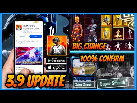 🔥BGMI 3.9 UPDATE: SUPER SMOOTH CONFIRMED l RELEASE DATE l MUMMY SET AND REFINER CRATE l UC UP EVENT