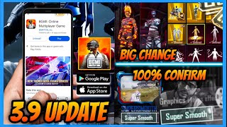 🔥BGMI 3.9 UPDATE: SUPER SMOOTH CONFIRMED l RELEASE DATE l MUMMY SET AND REFINER CRATE l UC UP EVENT