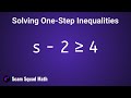 Solving One-Step Inequalities: Addition and Subtraction