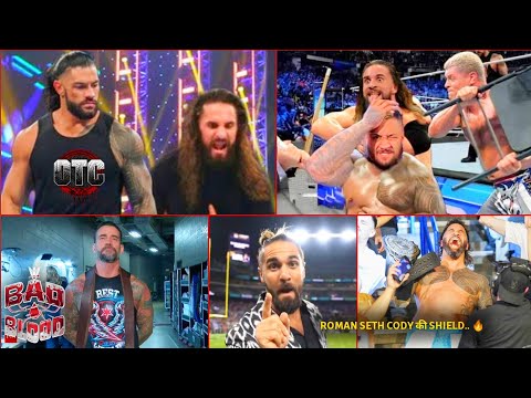 WWE Bad Blood : Seth finally come w/ Roman Cody rhodes ! Drew -Punk face.. WWE Monday night Raw 2024