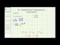 Simplifying Trigonometric Expressions