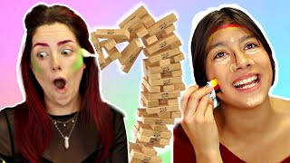 13 Jährige zerstört mich! Make-up JENGA Challenge