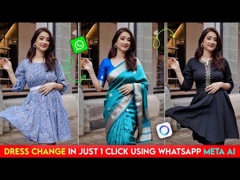 WhatsApp Meta AI Se Photo Editing Kaise Kare? 👗Meta AI Whatsapp Photo Dress Changer 🤩🔥