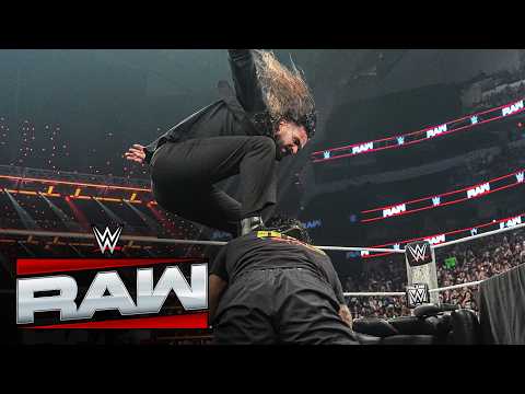 Seth Rollins STOMPS Roman Reigns after an intense war of words turns chaotic: Raw highlights