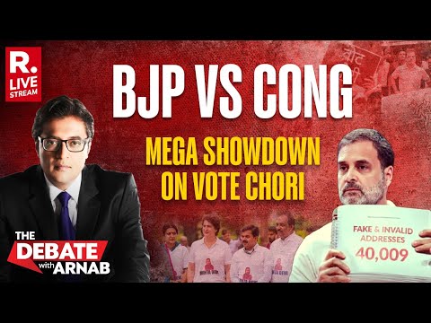 Debate With Arnab LIVE:  BJP Alleges Sonia Gandhi On Voter Roll In 1980s | BJP vs Congress