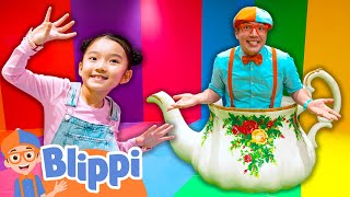 Blippi Explores CRAZY Photo Museum | Blippi and Meekah Best Friend Adventures | Educational Videos