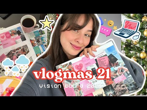 Vlogmas 21: Vision board 2025! Manifestando mis sueños y metas!