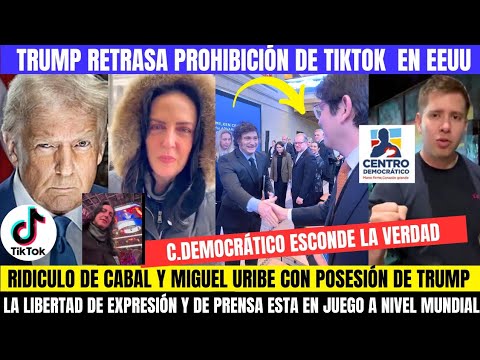 TRUMP RETRASA PROHIBICIÓN DE TIKTOK.RIDICULO DE CABAL Y MIGUEL EN EEUU. LA DERECHA BUSCA CENSUR4R