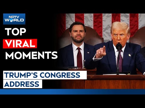 Donald Trump Congress Address | Top Viral Moments From Donald Trump US Congress Address | Trump News