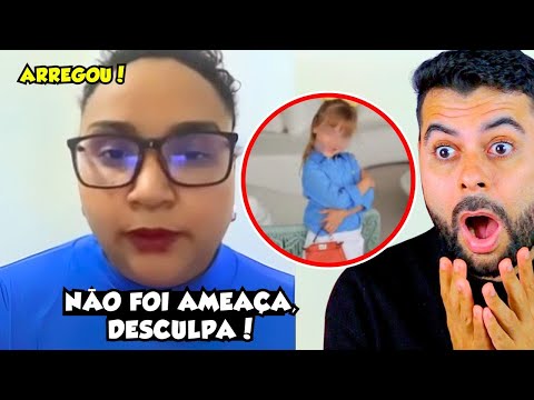 PSICÓLOGA QUE ATACOU FILHA DE ROBERTO JUSTOS ARREGOU