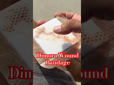 Dimora Bandage Wound Dressing Absorption Test | Silicone Foam Review