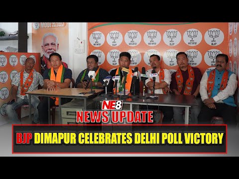 BJP DIMAPUR CELEBRATES DELHI POLL VICTORY