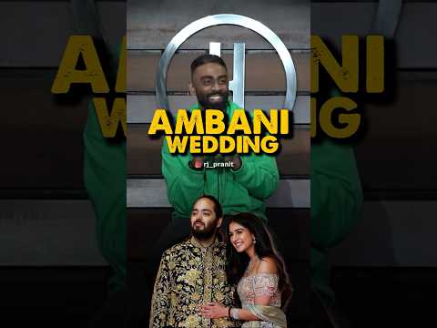 Ambani Wedding | Pranit More | #standup #shorts #ambaniwedding #rjpranit
