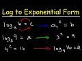Understanding Logarithmic and Exponential Forms