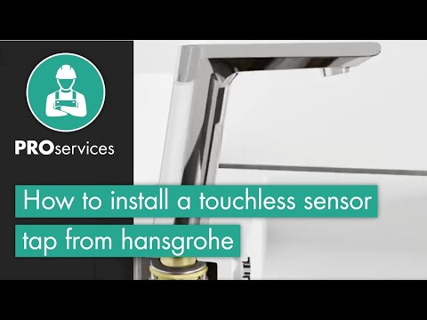 How to install a touchless sensor tap from hansgrohe - Metris and PuraVida