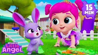 My Purple Bunny 🐰👯‍♀️ | Little Angel | Season 9 | Kids Songs + Nursery Rhymes