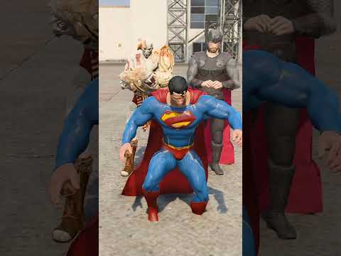 SUPER MAN TEAM VS DRAGON BALL - BATTLE #shorts #goku