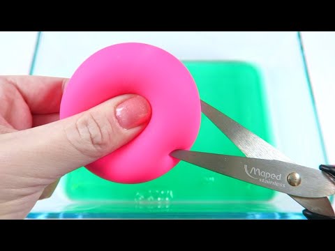 Cutting Open Stress Ball And DIY Slime Making ASMR!