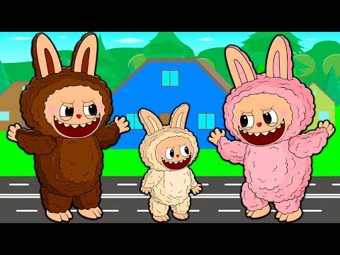 FAMILY OF LABUBU! 1 DAY IN THE LIFE OF LABUBU THE MONSTERS POP MART Cartoon Animation
