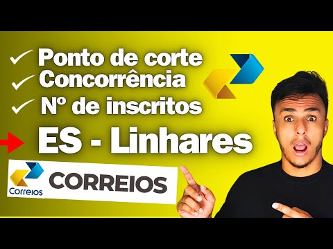 Concorrência, Nº de Inscritos e Ponto de Corte por MACRORREGIÃO. Estimativas Concurso correios 2024