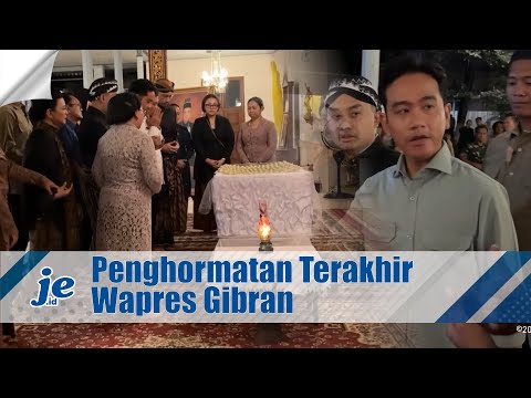 Moment Wapres Gibran Berikan Penghormatan Terakhir untuk Sri Susuhunan Pakoe Boewono XIII