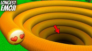 I found a LONGEST EMOJI in Minecraft ! What's INSIDE the SPIRAL PIT EMOJI ?