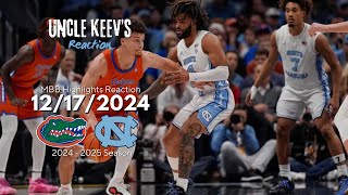 Reaction to Florida Gators vs UNC Tarheels Mens College Basketball | Uncle Keev Reacts