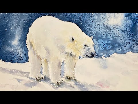 How To Use Salt - Watercolour Polar Bear Tutorial