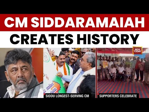 Siddaramaiah Becomes Karnataka’s Longest-Serving CM, Breaks Devaraj Urs Record | India Today