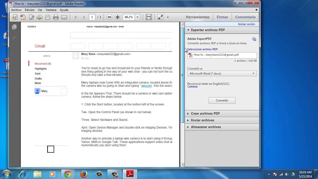 How to Convert Email to PDF with Google Chrome
