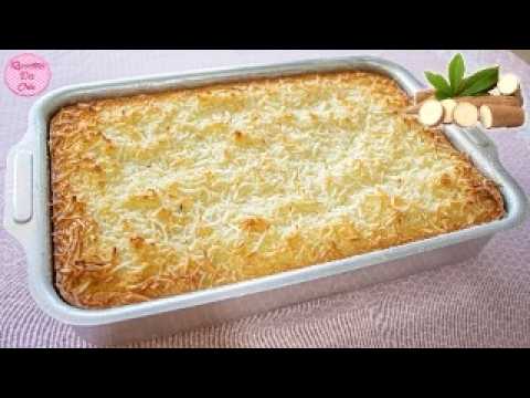 O MELHOR BOLO DE MANDIOCA/AIPIM/MACAXEIRA COM COCO SUPER CREMOSO! | Receitas Da Cris