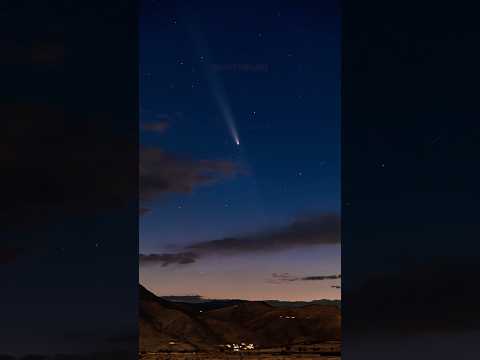 Timelapse of the C/2023 A3 (Tsuchinshan–ATLAS) comet in Denver! #comet #timelapse