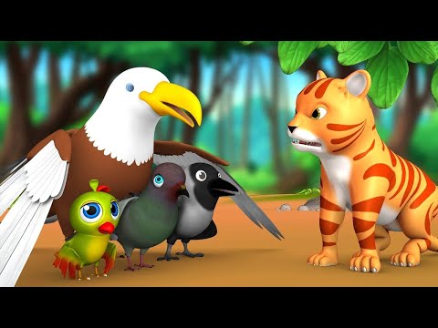 अंधा गिद्ध - Blind Vulture Story in Hindi Kahani | 3D Animated Hindi Moral Stories JO JO TV Hindi