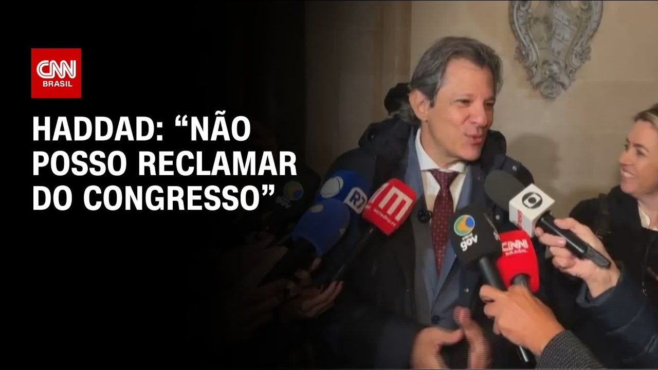 Não posso reclamar do Congresso diz Haddad | LIVE CNN