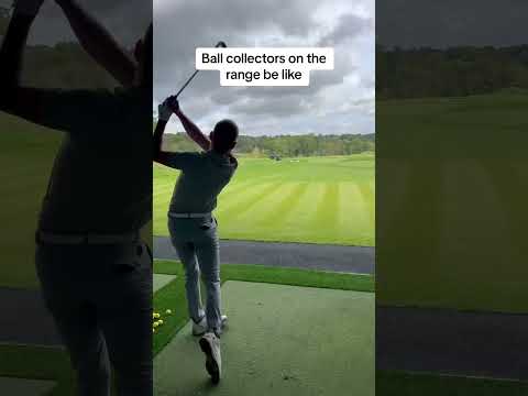 Ball collectors on the range be like
