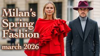 Milan's Spring Street Fashion 2026. Elegant Italian Style & Best Trends Right Now. Fashion Vlog