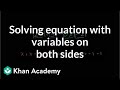 Solving Equations with Variables on Both Sides